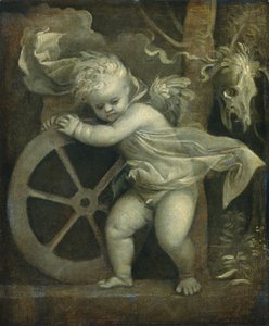 Cupid with the Wheel of Fortune, c.1520 by Tiziano Vecelli